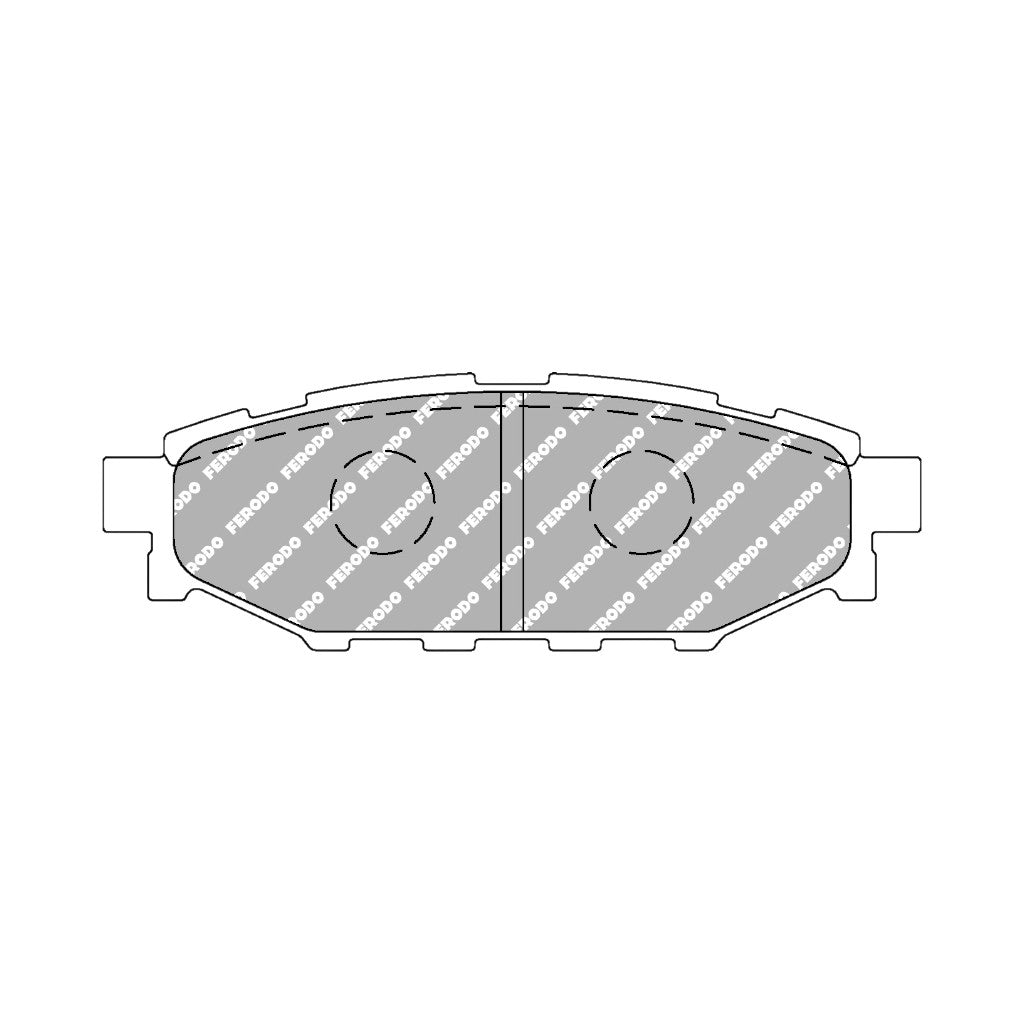 FERODO FCP1947H Задні гальмівні колодки DS2500 для SUBARU Impreza WRX (GD / GG) Photo-0