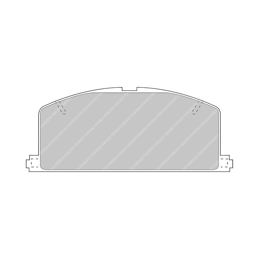 FERODO FCP308H Передні гальмівні колодки DS2500 для TOYOTA MR2 1990 Photo-0