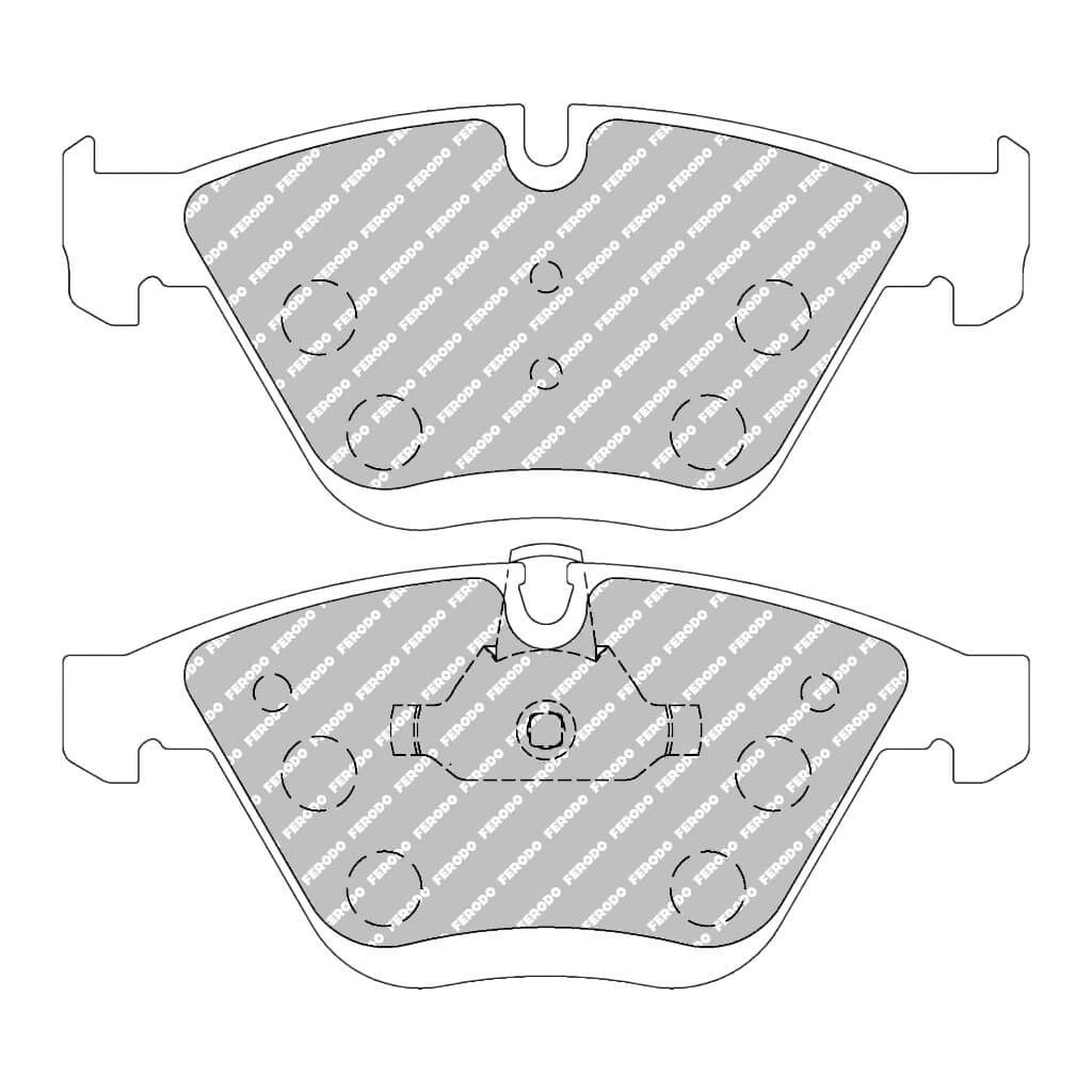 FERODO FCP4191H Передні гальмівні колодки DS2500 для BMW 325i (E90) / 530d / 535i (F10) / X1 (E84) Photo-0