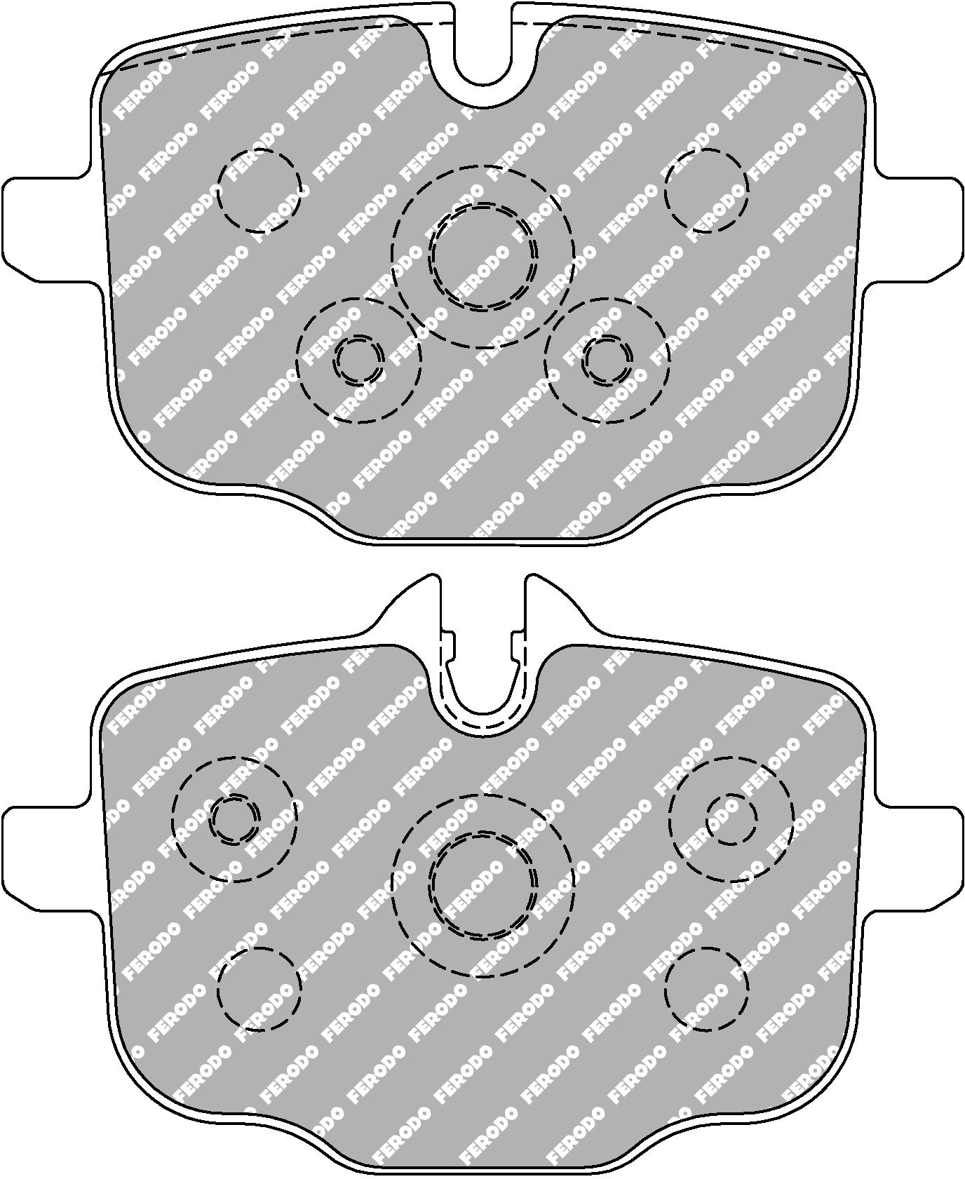 FERODO FCP4381G Задні гальмівні колодки DS3.12 для BMW M3 (G80) / M4 (G82) / M5 (F10) Photo-0