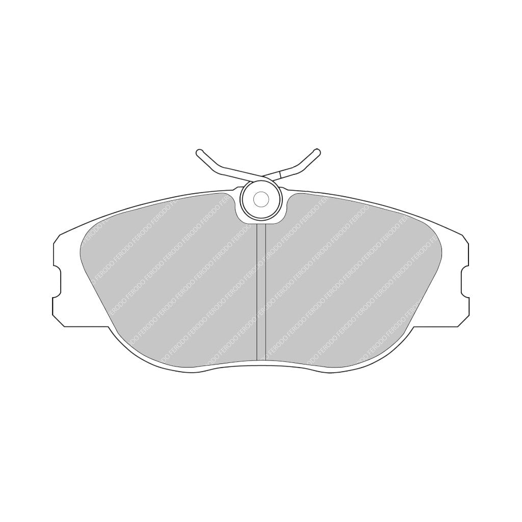 FERODO FCP565R Передні гальмівні колодки DS3000 для PEUGEOT 306 GTI / ALFA ROMEO Spider / GTV Photo-0