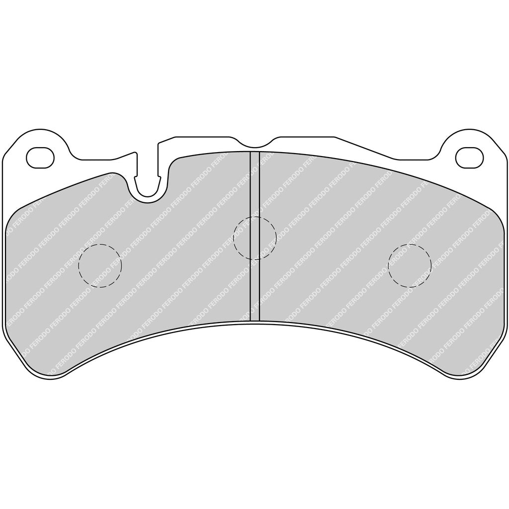 FERODO FRP3100H Передні гальмівні колодки DS2500 для BREMBO 6-pot SUBARU STI 2018+, Alfa Romeo Quadrifoglio, FORD MUSTANG GT500 Photo-0