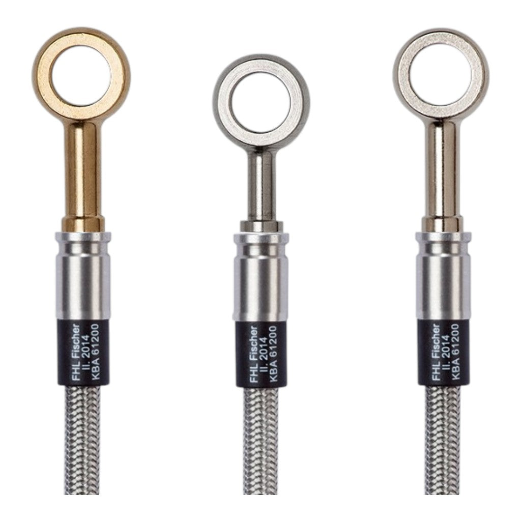 FISCHER PO122-4.4 Комплект гальмівних шлангів із нержавіючої сталі, чорний для PORSCHE 911 GT3 / GT3RS (992) Photo-1