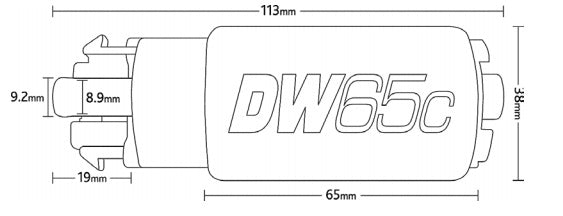 DEATSCHWERKS 9-652-1009 Насос паливний DW65C (265lph) з уст.к-те NISSAN GT-R R35 (потрібно 2 шт) Photo-1