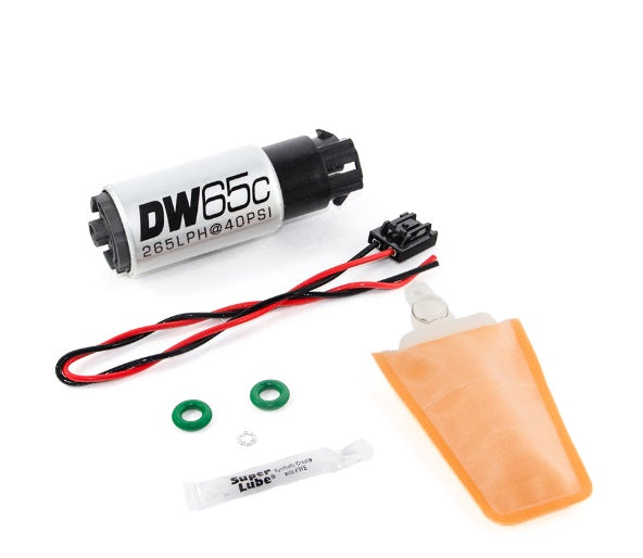 DEATSCHWERKS 9-652-1006 Насос паливний DW65C 265lph compact fuel pump w/mounting clips w/встановити Photo-0