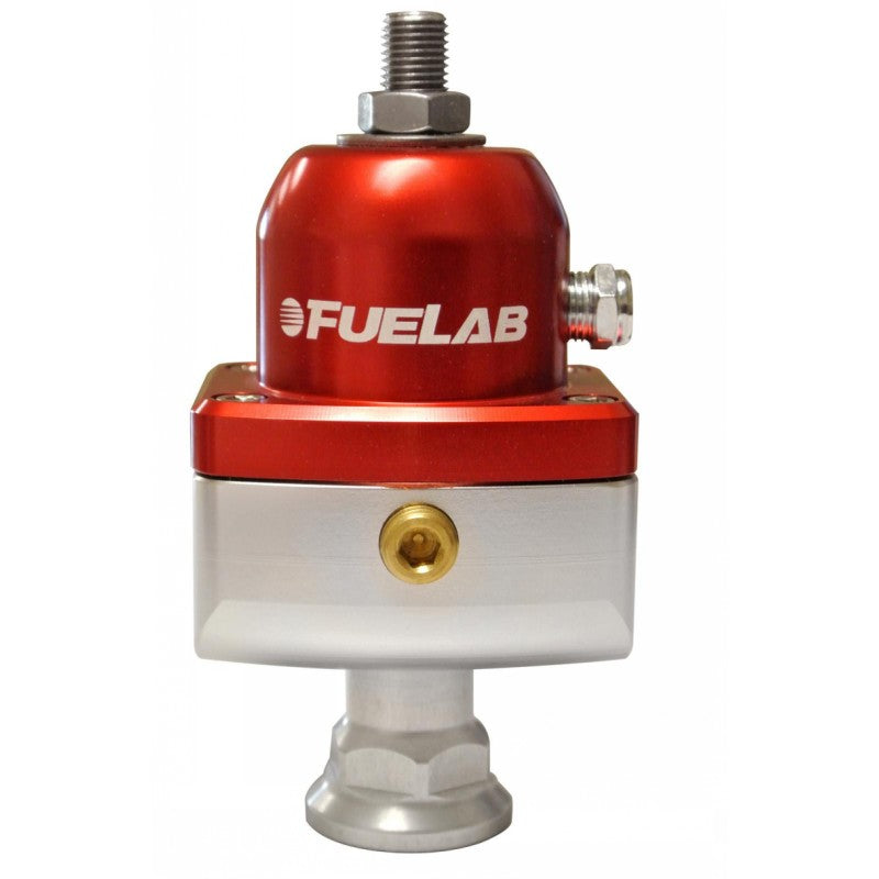 FUELAB 57504-2 Міні регулятор тиску палива блокуючого типу карбюраторний (25-65 psi, 6AN-In, 6AN-Out) Червоний Photo-1 