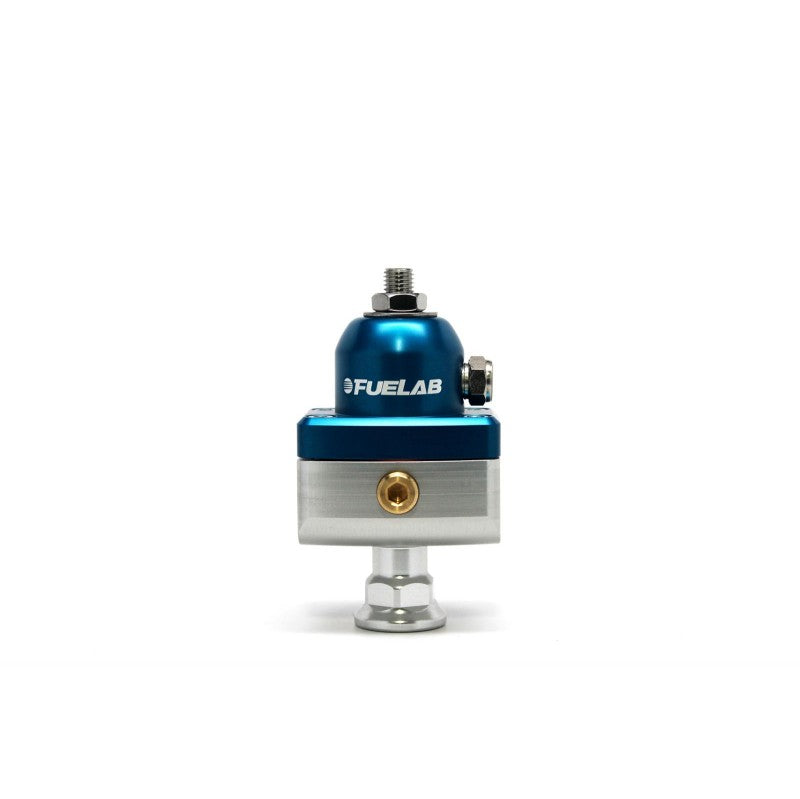 FUELAB 57502-3 Міні регулятор тиску палива блокуючого типу карбюраторний (1-3 psi, 6AN-In, 6AN-Out) Синій Photo-1 