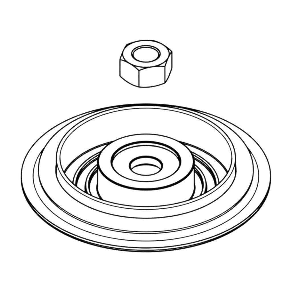GARRETT 910476-0002 Комплект мембрани, 45 мм, 50 мм (включає мембрана в зборі та гайку штока клапана) для Вестгейту GVW-45 Photo-0