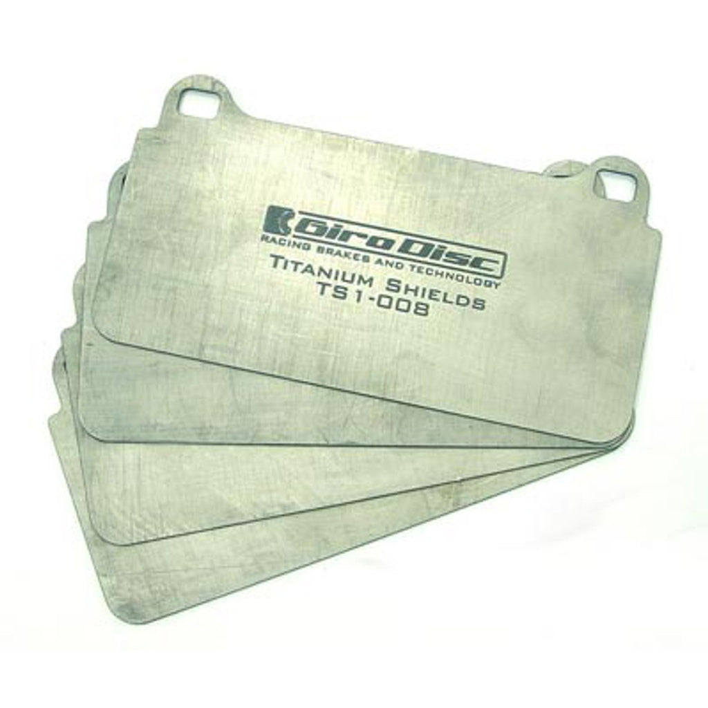 GIRODISC TS-0991-4 Термопластини передніх колодок 6-поршневого супорта (титан) для PORSCHE 911 GT2 / GT3 / Turbo (996 / 997) Photo-0