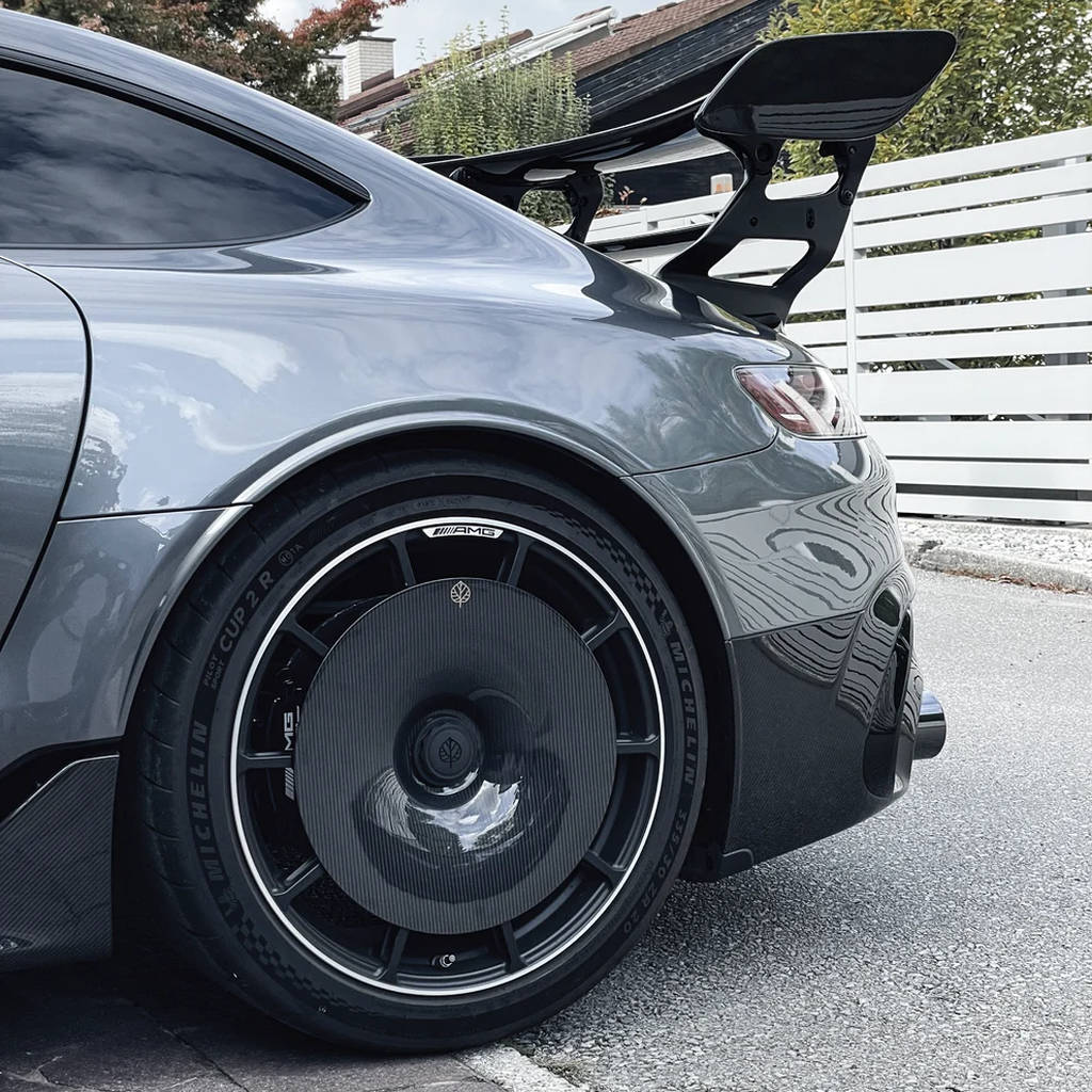 GOLD LEAF ADEVO-AMGGT-GL Ковпаки коліс Aero Disc EVO (карбон / глянець) для MERCEDES-AMG GT Black Series OEM диски Photo-6