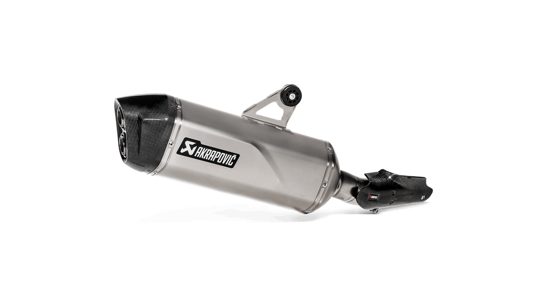 AKRAPOVIC S-B12SO23-HAAT Вихлопна система Slip-On line (Titanium) для BMW R 1250 GS 2019-2021 Photo-0