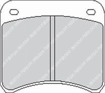 FERODO FCP342R Задні гальмівні колодки DS3000 для RENAULT Clio II Super 1600 Photo-0