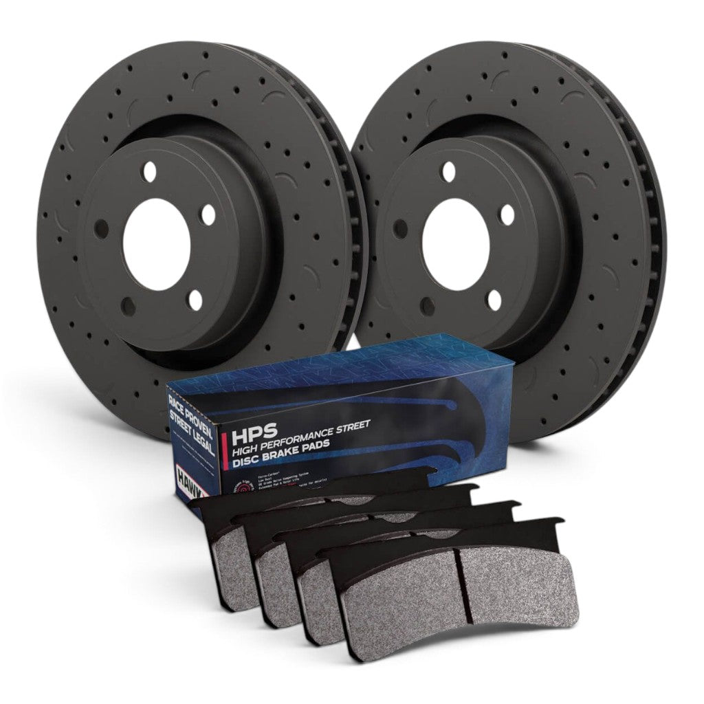 HAWK HKC5335.431F Гальмівний комплект (Rotor Talon C-Drilled/HPS Brake Pad) Photo-0