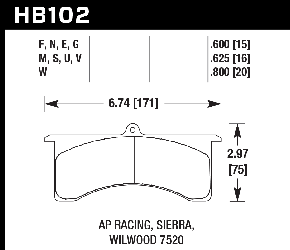 HAWK HB102D.800 Гальмівні Колодки ER-1 Endurance Racing Photo-1
