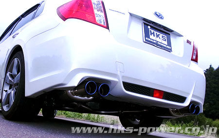 HKS 31021-AF022 Вихлопна система (задня і середовищ. Частина) Legamax Premium для SUBARU STI GVB (седан) Photo-1