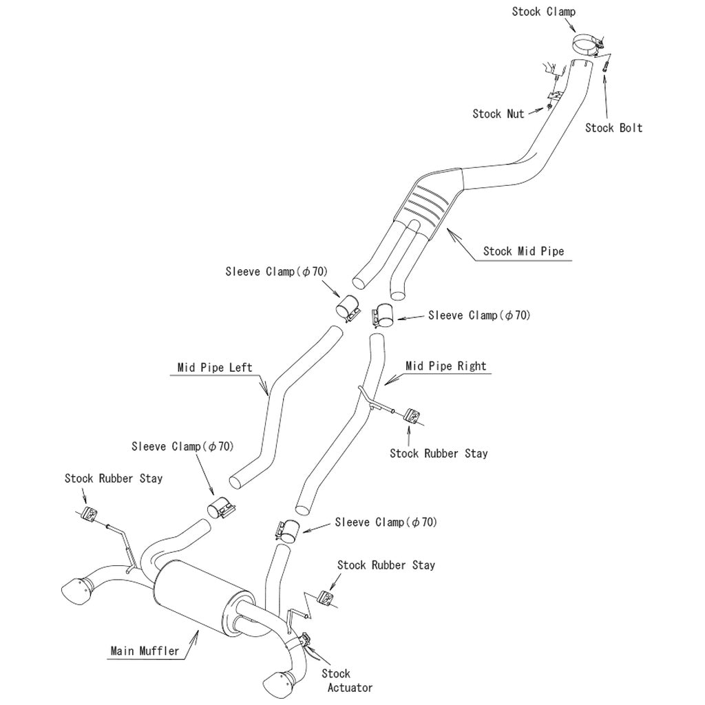 HKS 31029-AT004 Вихлопна система SUPER TURBO MUFFLER (сертифікат ЄС, сумісна з моделями OPF / Non-OPF) для TOYOTA GR Supra B58 (DB42) Photo-1