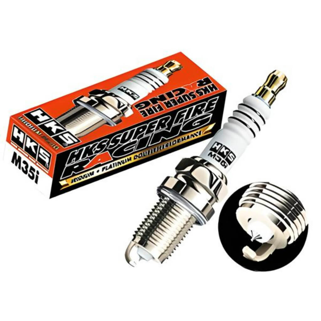 HKS 50003-M35I Свічка запалювання 7 (ISO) для SUBARU EJ207 / EJ205 / TOYOTA 1JZ / 2JZ / PORSCHE 996T / 997.1 Turbo Photo-0