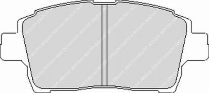 FERODO FCP1392H Передні гальмівні колодки DS2500 для TOYOTA MR2 III (W3) / Yaris / Yaris Verso / Celica Photo-0