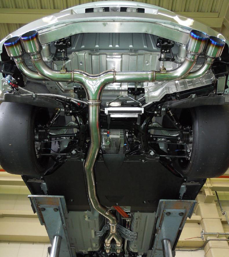 HKS 31008-KN001 Вихлопна система RACING MUFFLER для NISSAN GT-R R35 (101mm into 2 * 85mm) Photo-1