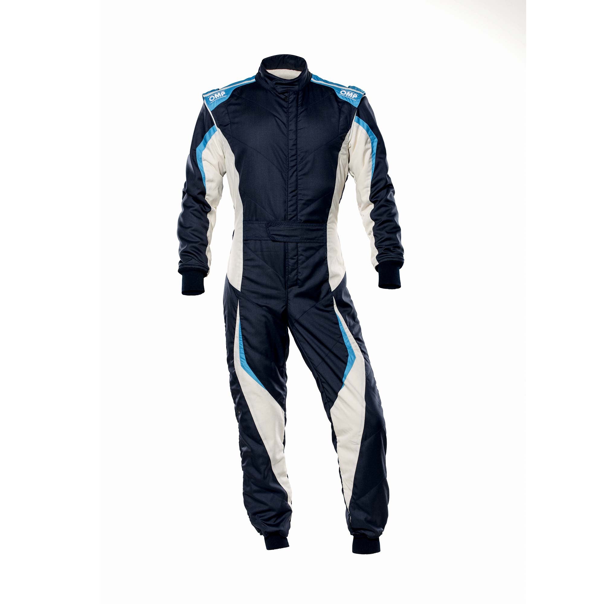 OMP IA0-1859-B01-246-48 Гоночний костюм TECNICA EVO MY2021, FIA 8856-2018, темно-синій/білий/сірий/блакитний, розмір 48 Photo-0