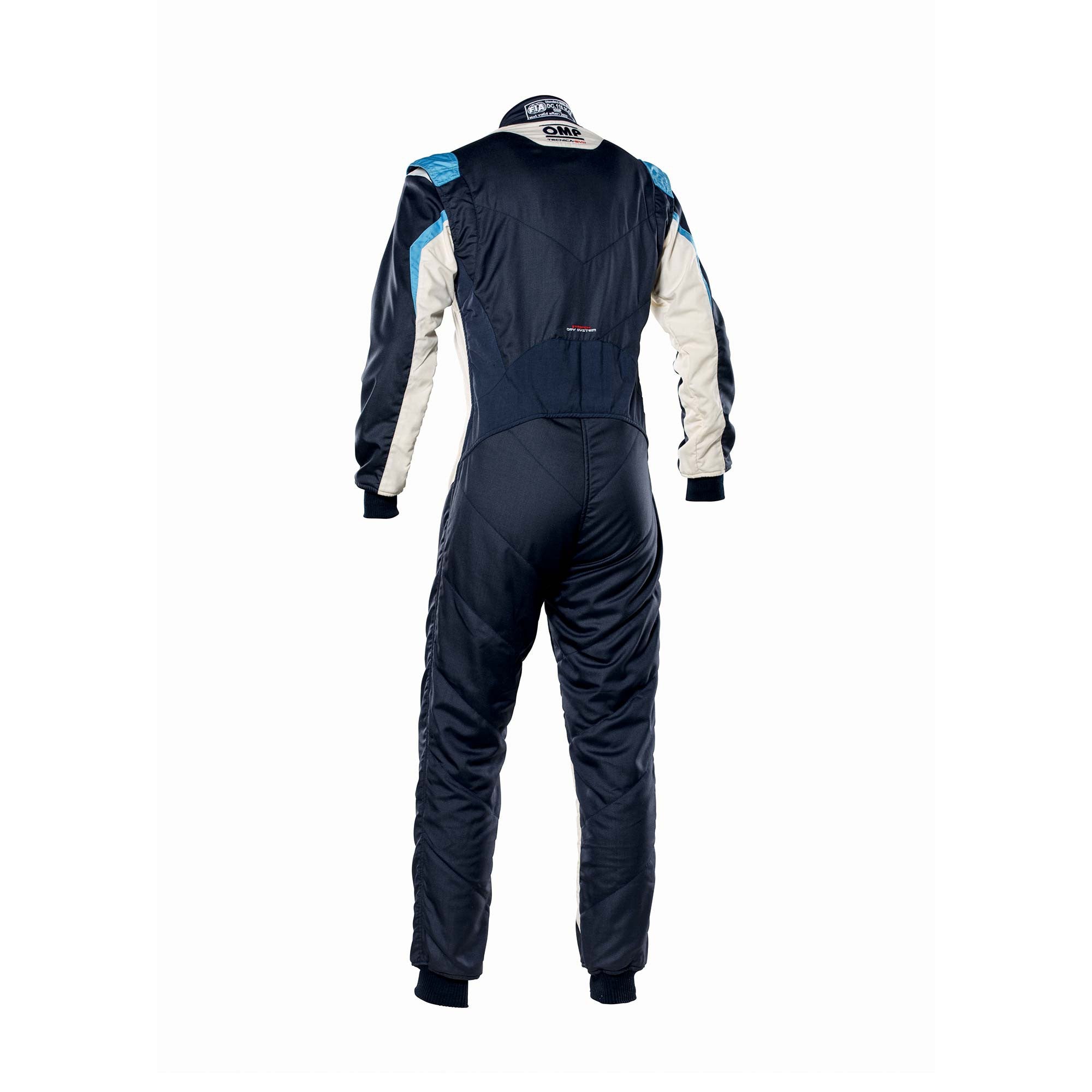 OMP IA0-1859-B01-246-48 Гоночний костюм TECNICA EVO MY2021, FIA 8856-2018, темно-синій/білий/сірий/блакитний, розмір 48 Photo-1
