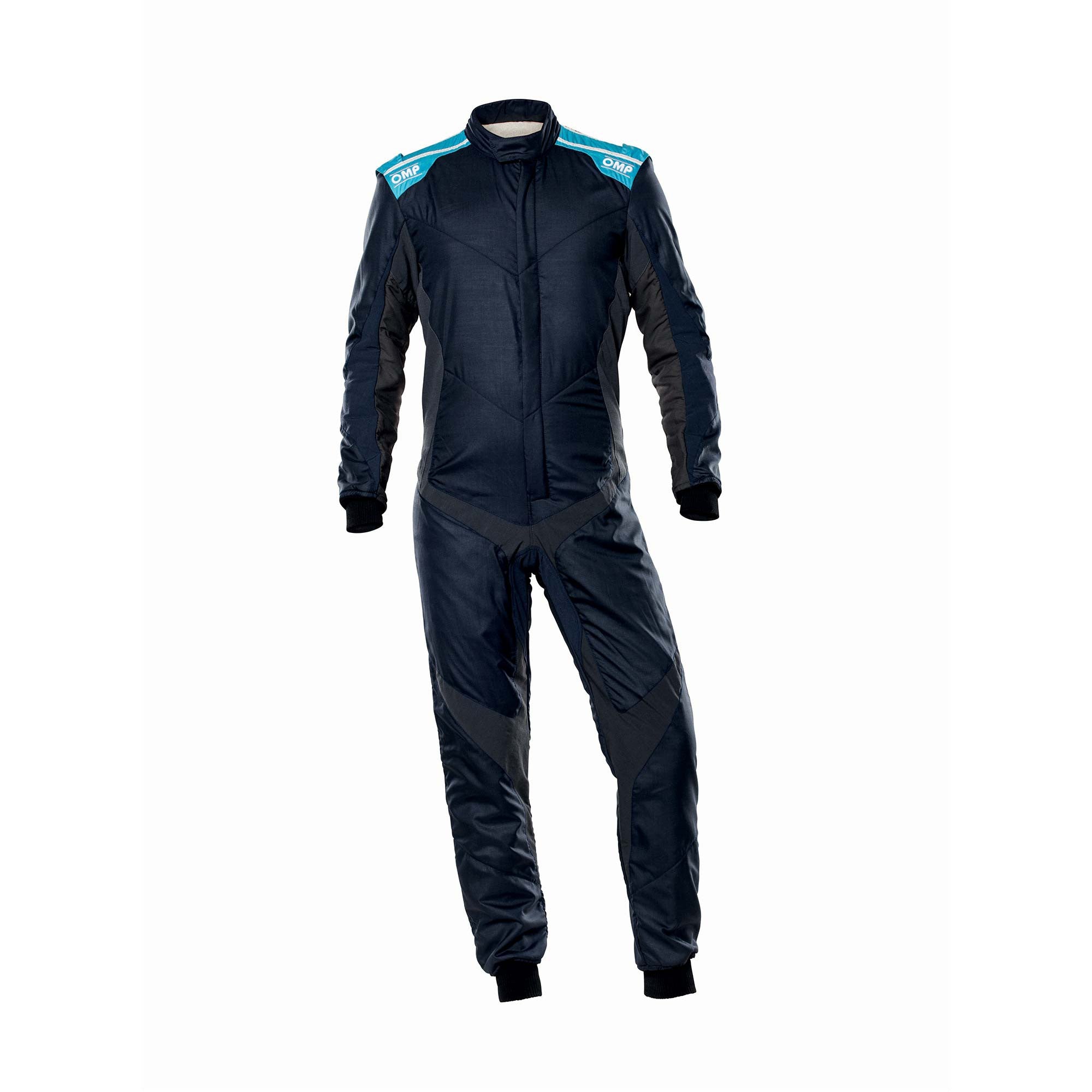OMP IA0-1861-A01-246-52 Гоночний костюм ONE EVO X, FIA 8856-2018, темно-синій/сірий/блакитний, розмір 52 Photo-0