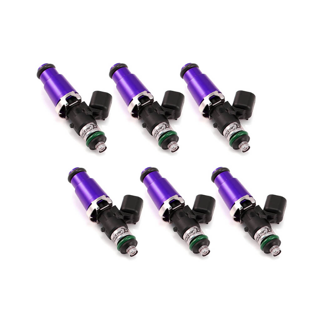 INJECTOR DYNAMICS 1750.60.14.14.6 Комплект форсунок 1750-XDS, фіолетовий, 6 шт для NISSAN GT-R (R35) / TOYOTA Supra Turbo 1993–1998 Photo-0