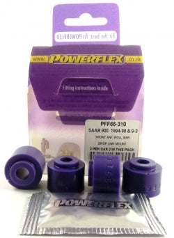 POWERFLEX PFF66-310 Передня втулка стабілізатора поперечної стійкості x2 для SAAB 900 Photo-0