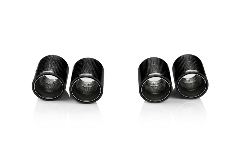 AKRAPOVIC TP-CT / 3 Насадки для BMW E9X m3 (карбон) Photo-1