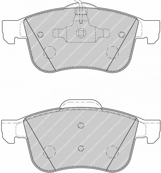 FERODO FCP1805H Передні гальмівні колодки DS2500 для ALFA ROMEO Giulietta (940) / Brera / 159 (939) Photo-0