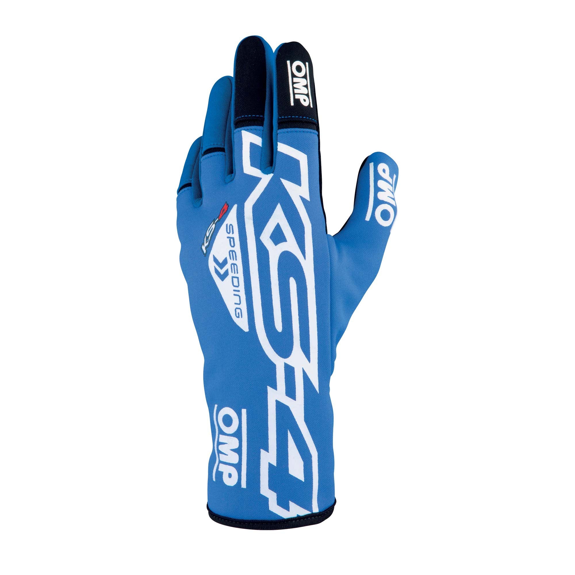 OMP KB0-2750-A01-043-M Рукавички для картингу KS-4 Gloves my2023, сині/білі, розмір M Photo-0