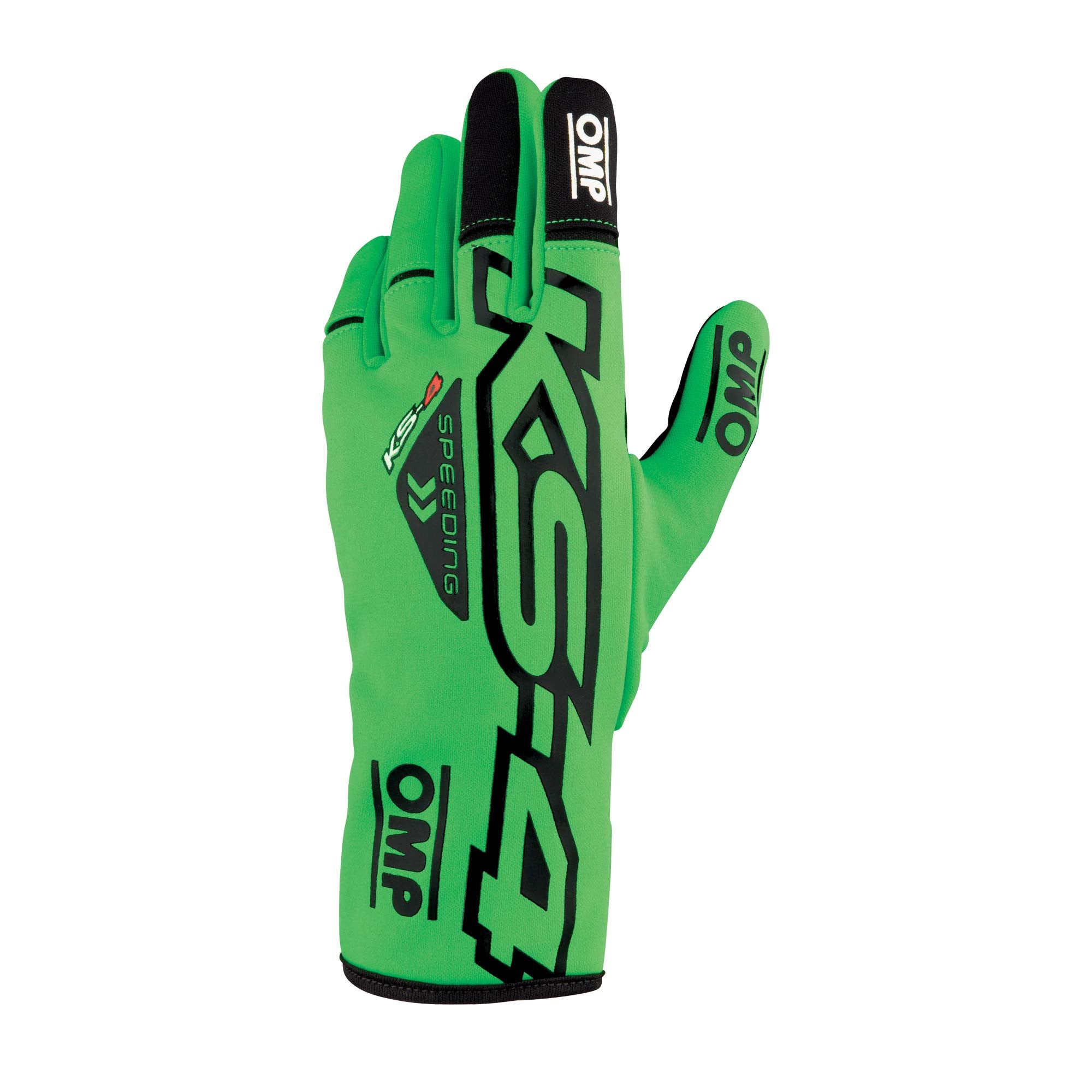 OMP KB0-2750-A01-231-S Рукавички для картингу KS-4 Gloves my2023, флуоресцентний/чорний, розмір S Photo-0