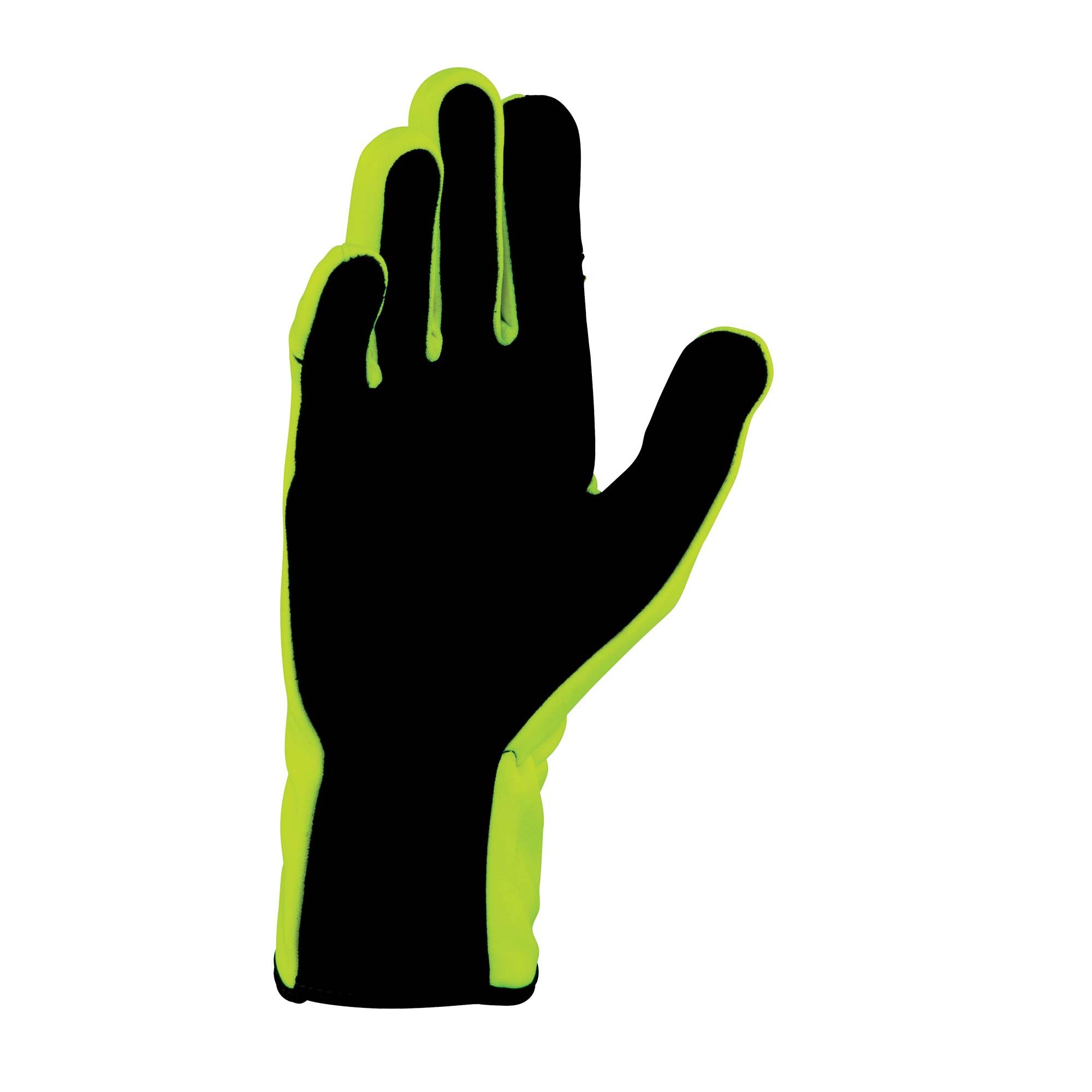 OMP KB0-2750-A01-059-L Рукавички для картингу KS-4 MY2023, Жовтий / Чорний, Розмір L Photo-1