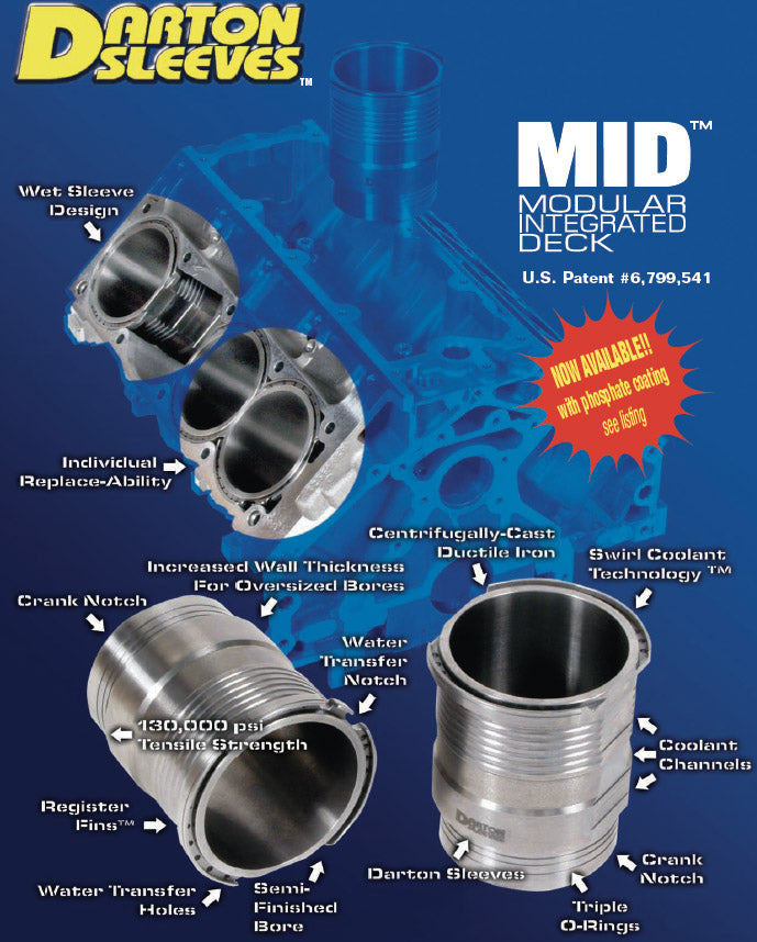 DARTON 700-125 К-т гільз для FORD 5.4 MOD ALUM Photo-1