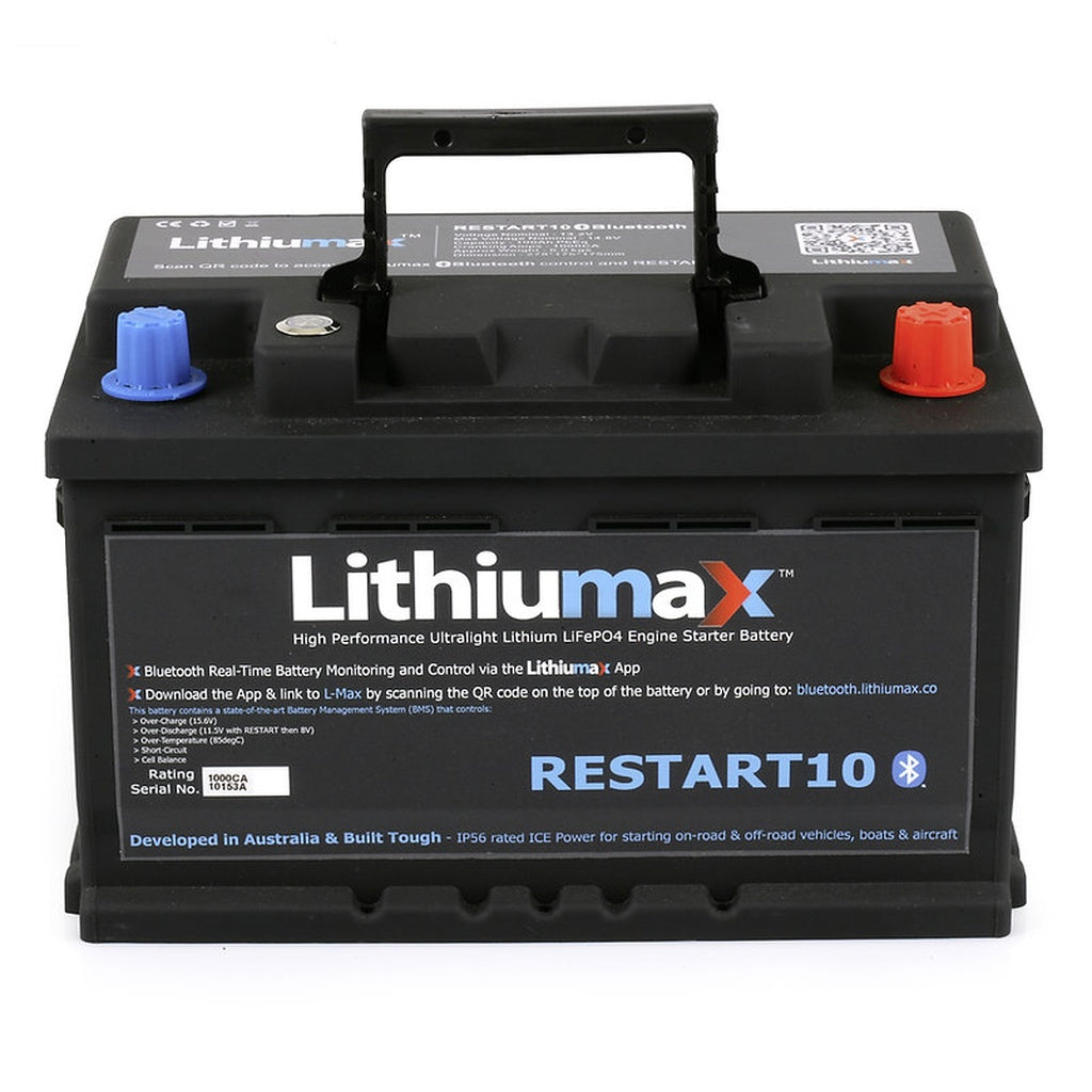 LITHIUMAX RESTART10BT Акумулятор RESTART10 Bluetooth 1000CA 100Ah Photo-0