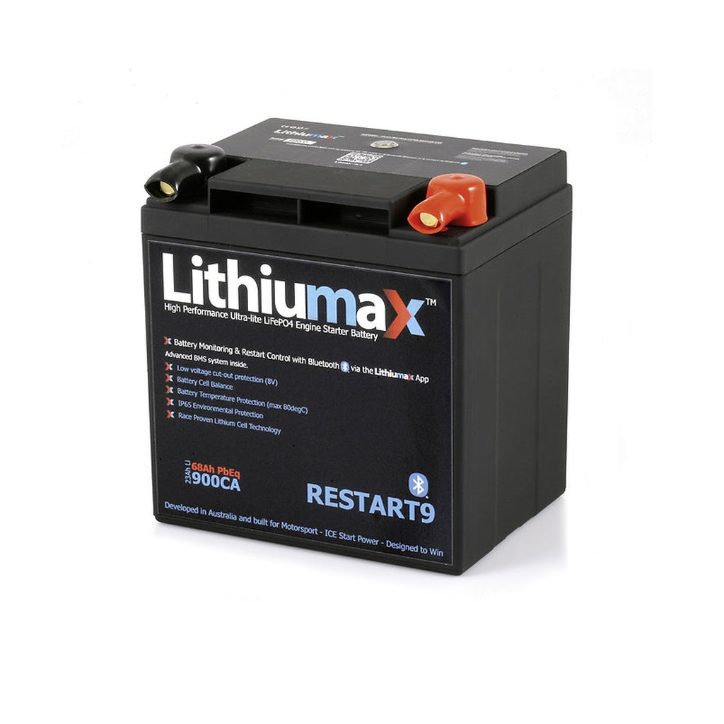 LITHIUMAX RESTART9BT Акумулятор RESTART9 Bluetooth 900CA 68Ah Photo-1