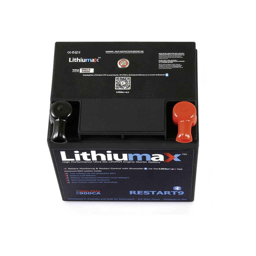 LITHIUMAX RESTART9BT Акумулятор RESTART9 Bluetooth 900CA 68Ah Photo-2