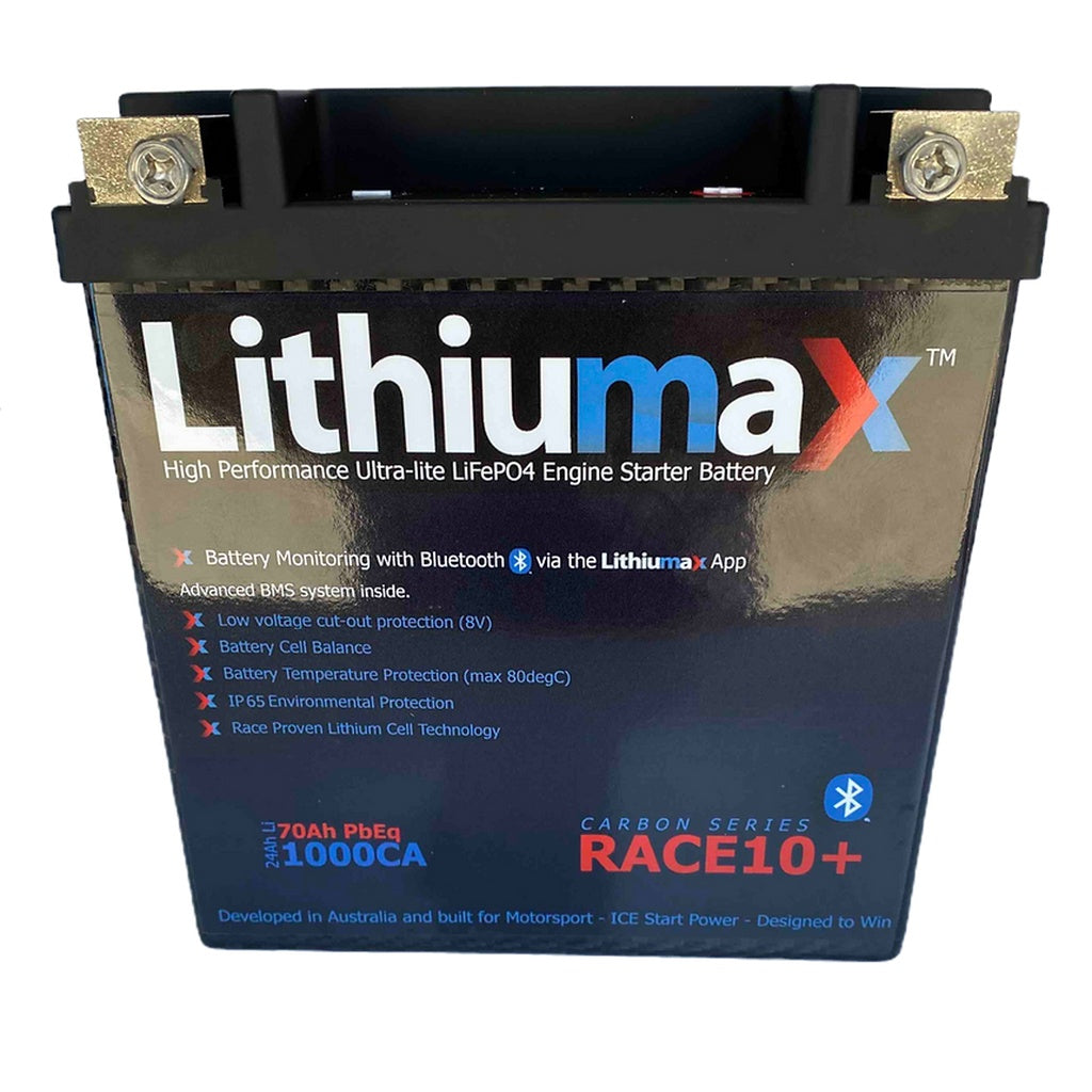 LITHIUMAX RACE10+ Акумулятор RACE10+ Bluetooth 1000CA 70Ah Photo-0
