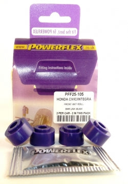 POWERFLEX PFF25-105 Втулка тяги стабілізатора поперечної стійкості x2 для ACURA Integra (94-01)/ HONDA Civic (92-95)/Del Sol (93-97) Photo-0