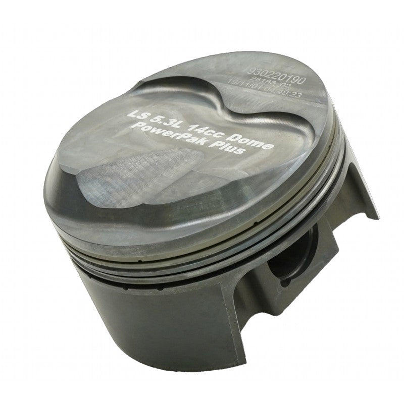 MAHLE 930220100T К-т поршнів з куполом (329cid 3.800 x 1.299CH, 3.622stroke, 6.125rod, 0.927pin, 14.0cc, 457g, 12.5CR, 2618) для CHEVROLET LS1/2/6 5.3L Photo-0