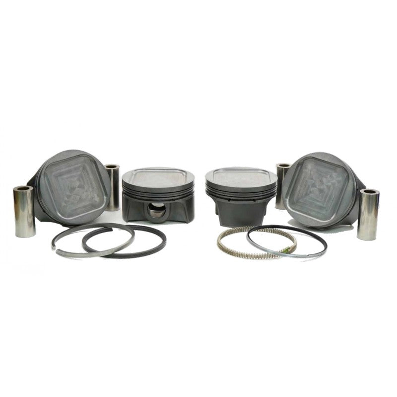 MAHLE 929927961T К-т поршнів з покриттям TBC (93,00 мм x 32,7 мм CH, 75,0 мм stroke, 130,5 мм rod, 23 мм pin, -12,0 куб. см, 369 г, 8,6 CR, 2618) для SUBARU Impreza WRX/STI EJ20 2.0L Photo-0