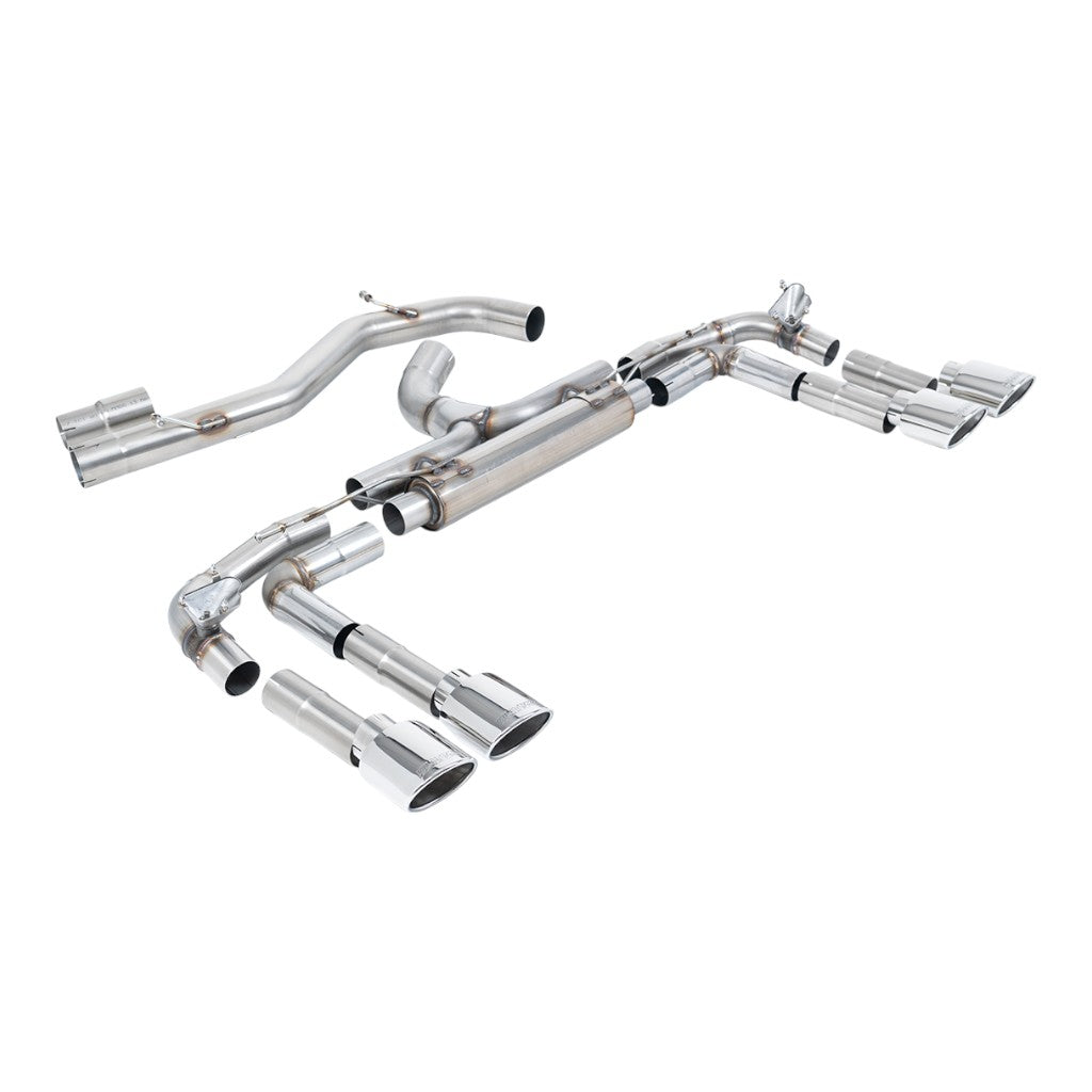 MILLTEK SSXAU1017 Вихлопна система Cat-Back, 3.15" (поліровані насадки) для AUDI S3 2.0TFSI (8Y) 2020- Photo-0