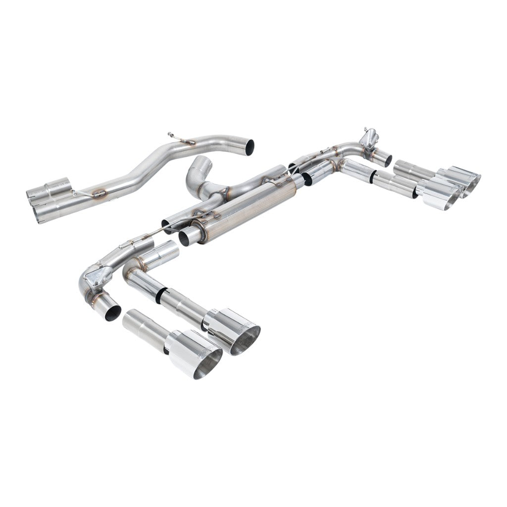 MILLTEK SSXAU1019 Вихлопна система Cat-Back, 3.15" (насадки GT-115, поліровані) для AUDI S3 2.0TFSI (8Y) 2020- Photo-0