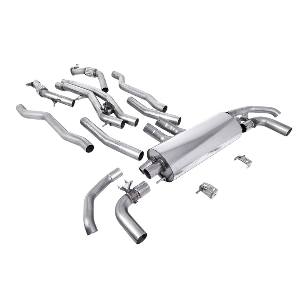 MILLTEK SSXAU1025 Вихлопна система Cat-Back, 3" для AUDI SQ7 4.0 2020- Photo-0