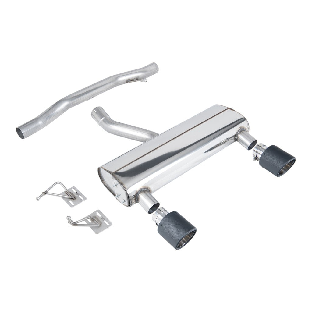 MILLTEK SSXAU1041 Вихлопна система Cat-Back, 2.76" (насадки JET-115, карбон) для AUDI TT 3.2L (8N) 2003-2006 Photo-0