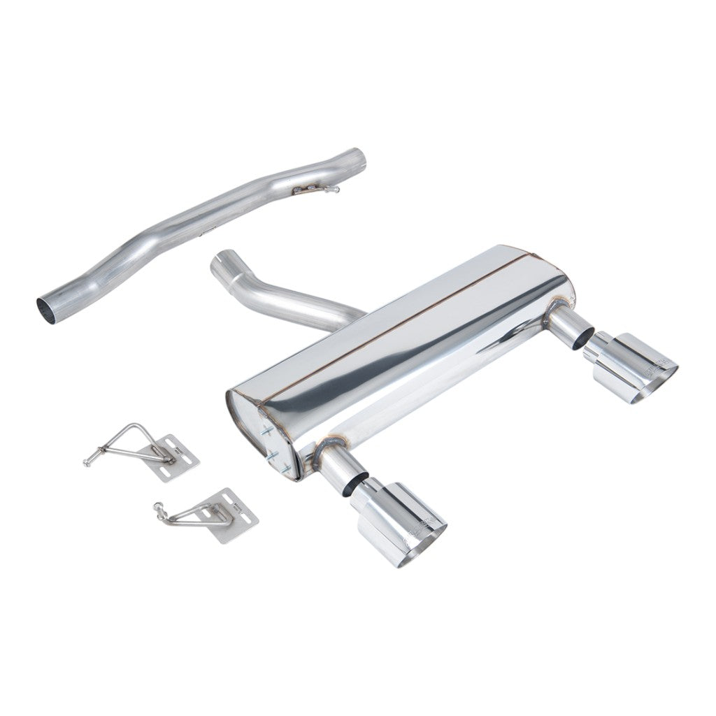 MILLTEK SSXAU1042 Вихлопна система Cat-Back, 2.76" (насадки GT-115, поліровані) для AUDI TT 3.2L (8N) 2003-2006 Photo-0