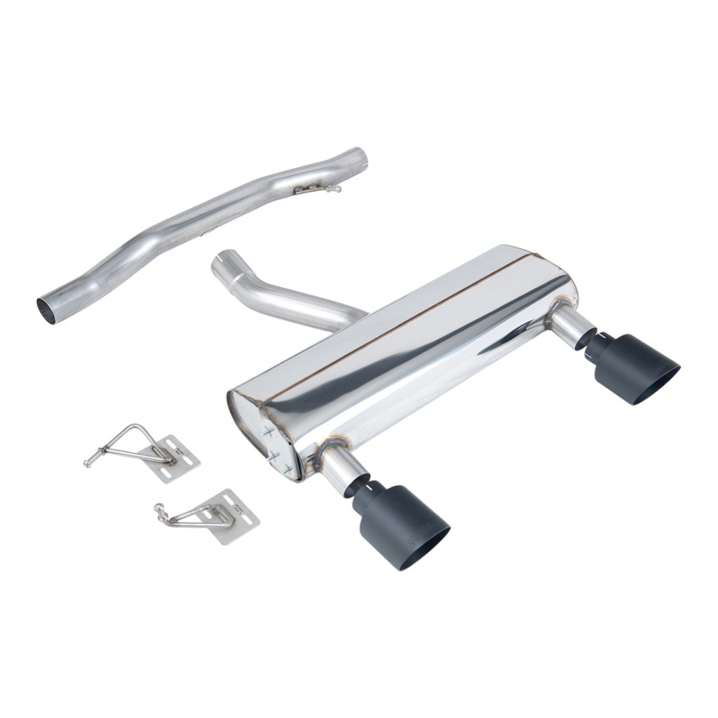 MILLTEK SSXAU1043 Вихлопна система Cat-Back, 2.76" (насадки GT-115, чорний Cerakote) для AUDI TT 3.2L (8N) 2003-2006 Photo-0