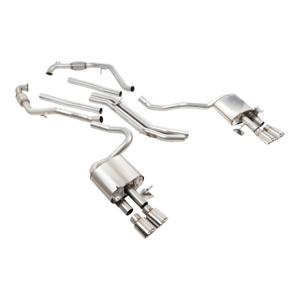 MILLTEK SSXAU1162 Вихлопна система Cat-Back, 2.5'' (поліровані насадки) для AUDI S5 Coupe / Sportback RHD (B9) 2017- Photo-0