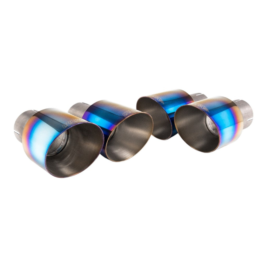 MILLTEK SSXAU1183 Вихлопна система Cat-Back, 2.5'' (насадки GT-100, синій титан) для AUDI S5 Sportback RHD (B9) 2017- Photo-1