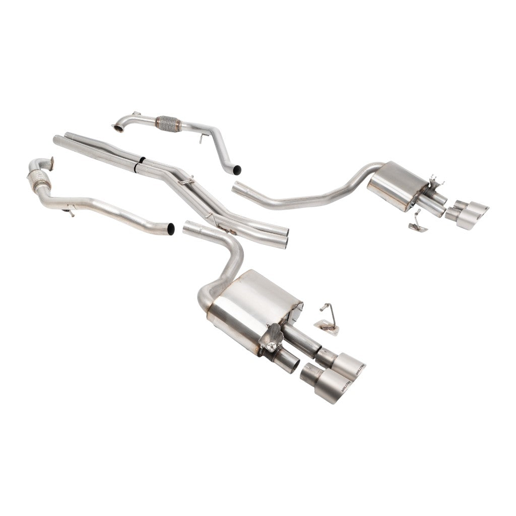 MILLTEK SSXAU1200 Вихлопна система Cat-Back, 2.5'' (насадки GT-100, титан) для AUDI S5 Sportback RHD (B9) 2017- Photo-0